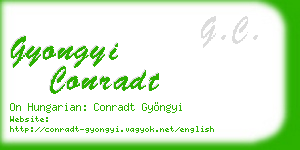 gyongyi conradt business card