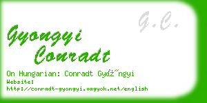 gyongyi conradt business card